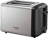 BOSCH Toaster DesignLine TAT3P420DE, Integrierter Edelstahl-Br&ouml;tchenaufsatz, 2...