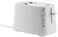 Alessi Toaster Pliss&eacute; Wei&szlig;, 2 kurze Schlitze, f&uuml;r 2 Scheiben