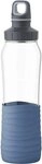 Emsa Trinkflasche Trinkflasche Glas Drink2Go, Glasflasche, Flasche togo