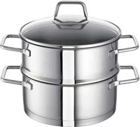 SCHULTE-UFER Dampfgartopf Wega, Edelstahl 18/10 (1-tlg), Dampfkochtopf, Induktion