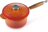 LE CREUSET Kasserolle Steelpan Tradition Orangerot &Oslash; 18 cm 1,8 l, Gusseisen...