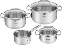 Tefal Topf-Set Duetto+ G719S7, Edelstahl 18/10 (Set, 7-tlg., Kochtopf mit Glasdeckel