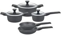 GSW Topf-Set Easy Click, Aluminiumguss (Set, 8-tlg., Kochtopf 20/24 cm,...