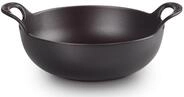 LE CREUSET Geschirr-Set Balti Dish 24 cm Classic Collection Schwarz, Emailliertes