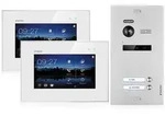 Balter Video-T&uuml;rsprechanlage Video T&uuml;rsprechanlage f&uuml;r 2 Familienhaus, 2x Monitore