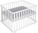roba&reg; Laufgitter roba Style, 4-eckig, Laufstall, inkl. Schutzeinlage & Rollen,