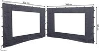 Quick Star Pavillonseitenteil 2 Seitenteile mit PE Fenster 300x197cm Anthrazit,