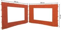 Quick Star Pavillonseitenteil 2 Seitenteile mit PE Fenster 3x3m Terra /...