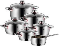 WMF Topf-Set Quality One, Cromargan&reg; Edelstahl Rostfrei 18/10 (Set, 11-tlg), Cool+