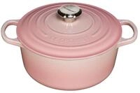 LE CREUSET Kochtopf Signature Gusseisen- Braeter rund 24cm shellpink