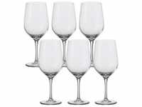 LEONARDO Rotweinglas Rotwein-Glas XL, 6er-Set Ciao+, Glas, stoßfest, klangvoll,