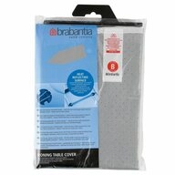Brabantia B&uuml;gelbrettbezug Baumwollbezug mit Schaumstoff + Kordel 124 x 38 cm