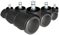 hjh OFFICE Stuhlrolle Stuhlrollen 5X Rolo Free 10Mm/50Mm, (5er Pack),...