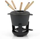 BBQ-Toro Fonduetopf 13-teiliges Gusseisen Fondue Set f&uuml;r 6 Personen, 1 L,