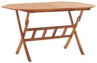 vidaXL Gartentisch, Klappbarer Outdoor Tisch 135 x 85 x 75 cm Massivholz Akazie