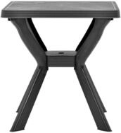 vidaXL Gartentisch, Bistrotisch Anthrazit 70x70x72 cm Kunststoff