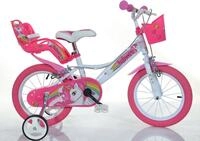 Dino Bikes Kinderfahrrad 16" Unicorn Einhorn Kinderfahrrad M&auml;dchenfahrrad Freilauf