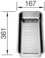 Blanco Einbausp&uuml;le Multifunktionsschale Edelstahl, 223077