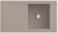 Villeroy & Boch K&uuml;chensp&uuml;le 3307 01 AM, Rechteckig, 90/22 cm, mit Abtropffl&auml;che