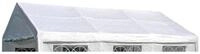 DEGAMO Pavillon-Ersatzdach PALMA, f&uuml;r Zelt 4x6 Meter, PE weiss 180g/m&sup2;, mit