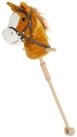 BIECO Steckenpferd Steckenpferd Kinder Brownie Hobby Horse Pferde Steckenpferd Rollen