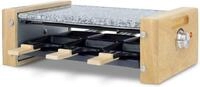 H.Koenig Raclette WOD6 Raclette-Grill f&uuml;r 6 Personen in Holz-Optik, 900 W