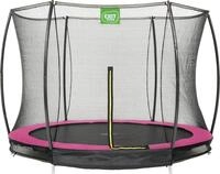 EXIT Gartentrampolin Silhouette Ground, &Oslash; 244 cm, mit Sicherheitsnetz