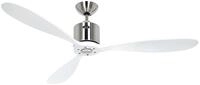 CasaFan Deckenventilator DC Deckenventilator Aeroplan Eco Chrom / Wei&szlig;, Timer