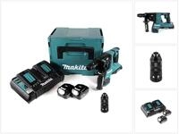 Makita Akku-Bohrhammer DHR 281 PTJ Brushless Akku Bohrhammer 28 mm 2x 18 V f&uuml;r
