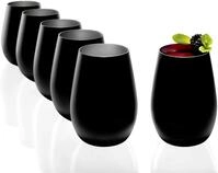 St&ouml;lzle Glas St&ouml;lzle Lausitz Elements Schwarz-Silber (6er set), Glas