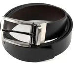 bugatti Synthetikg&uuml;rtel Men's Reversible Belt 3.5 aus echtem Leder schwarz W110