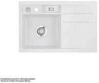Systemceram K&uuml;chensp&uuml;le KeraDomo BELA 78 Becken links Handbedienung Satin,...
