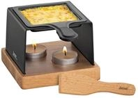 Spring Geschirr-Set K&auml;se-Raclette f&uuml;r 1 12x12 cm Gourmet schwarz, Aluminium,