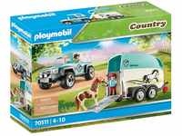 Playmobil Country - PKW mit Ponyanhänger (70511)