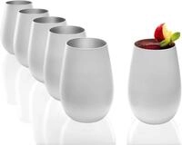 St&ouml;lzle Glas St&ouml;lzle Lausitz Elements Becher Wei&szlig;-Silber (6er set), Glas