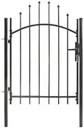 vidaXL Gartentor, Gartentor Stahl 1x1,5 m Schwarz