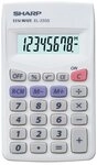 Sharp Taschenrechner Sharp EL-233 S Taschenrechner Wei&szlig; Display (Stellen): 8