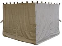 Quick Star Pavillonseitenteil Seitenwand Set 4tlg. Nizza 3x3 Sand, 1000x195 cm, Die
