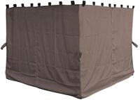 Quick Star Pavillonseitenteil Seitenwandset Poly 4tlg. Nizza 3x3 Taupe,...