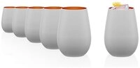 St&ouml;lzle Sch&uuml;ssel St&ouml;lzle Lausitz Elements Wei&szlig;-Bronze 6er Set, Glas, (Packung)