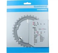 Shimano Kettenschaltung SHIMANO Kettenblatt 105 FC-R7000 34 Z&auml;hne Silber - pr&auml;ziser