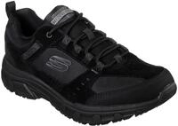 Sneaker SKECHERS "Oak Canyon", Herren, Gr. 45, schwarz, Leder, Textil, Schuhe