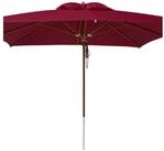 anndora-sonnenschirm Sonnenschirm 4x4 Meter quadratisch Winddach, LxB: 400,00x400,00