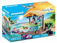 Playmobil® Konstruktionsspielsteine Family Fun Paddleboot-Verleih mit Saftbar