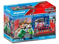 Playmobil® Konstruktionsspielsteine City Action Frachtlager