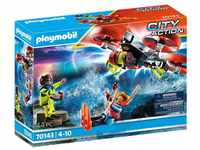 Playmobil® Konstruktionsspielsteine City Action Seenot: Taucher-Bergung mit