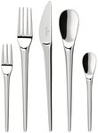 Villeroy & Boch Besteck-Set NewMoon Tafelbesteck, 30-teilig (30-tlg), 6 Personen,