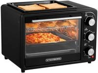 STEINBORG Minibackofen SB-3001, 20 Liter, Umluft, 3 in 1 Funktion, Grillplatte, 1300