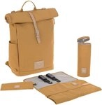L&Auml;SSIG Wickelrucksack Green Label, Rolltop, orange, PETA-approved vegan, zum Teil