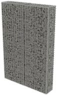 vidaXL Gabionenzaun, Gabionenwand mit Abdeckung Verzinkter Stahl 100&times;20&times;150 cm